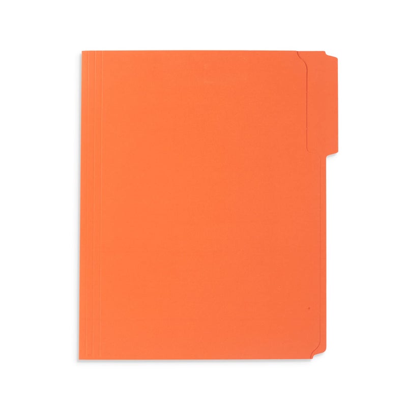 Blue Summit Supplies 50 Orange Fastener File Folders - 1/3 Cut Reinforced Tab - Durable 2 Prongs Bonded Fastener Designed to Organize Standard Medical Files, Office Reports - Letter Size, Orange, 50 Pack - Image 3